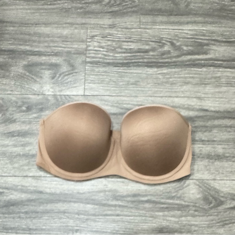 Third Love 34D Seamless Tan Strapless Bra